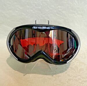 Bollé Ski Goggles Black Silver Vermillon Lens Read Description Lens Crack